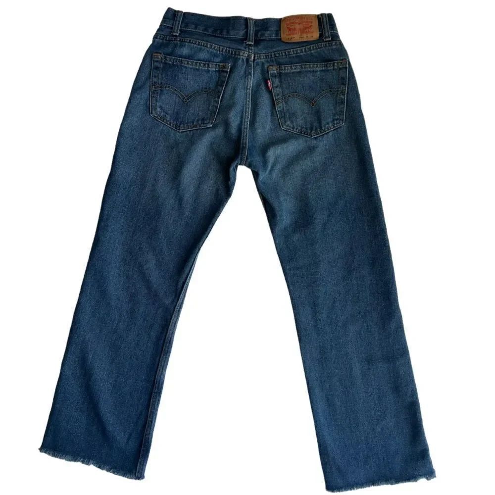Levi’s 514 Slim Straight Raw Hem Jeans Boys sz 16